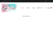 Tablet Screenshot of eyeheartcosmetics.com